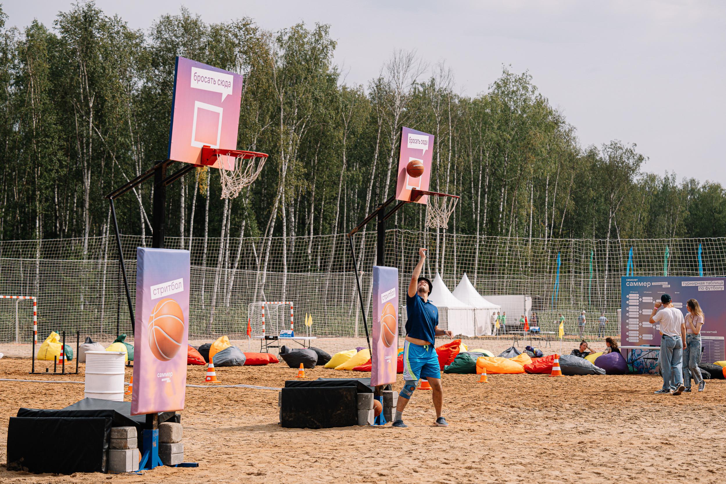 Спортивная часть фестиваля «Summer командный вайб» для ГК Самолет (*совместно с агентством Worlds)